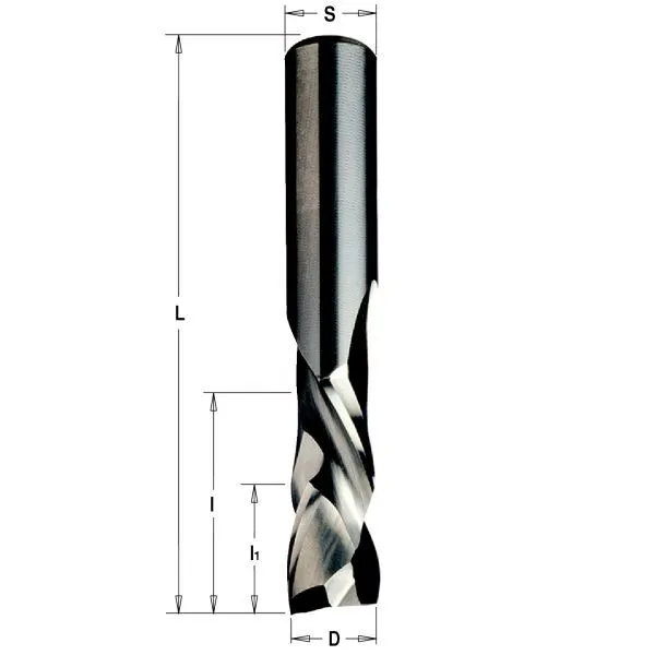 Фото Фреза спиральная монолитная 16x55x110 Z=2+2 S=16 RH в интернет-магазине ToolHaus.ru