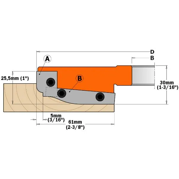 Фото Комплект 2 ножей HM 19,8x11,9x1,5 (A1) для 694.013 в интернет-магазине ToolHaus.ru
