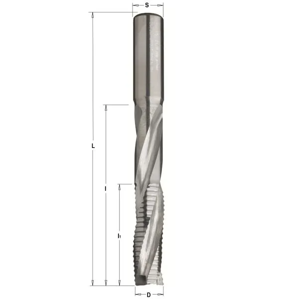 Фото Фреза спиральная монолитная 14x95x150 Z=3R S=14 RH в интернет-магазине ToolHaus.ru