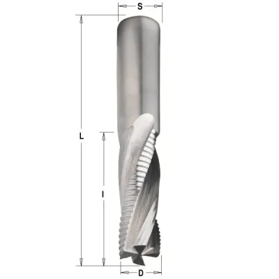 Фото Фреза спиральная монолитная 16x35x90 Z=4 S=16 RH в интернет-магазине ToolHaus.ru