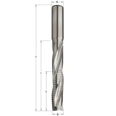 Фото Фреза спиральная монолитная 14x125x170 Z=3R S=14 RH в интернет-магазине ToolHaus.ru