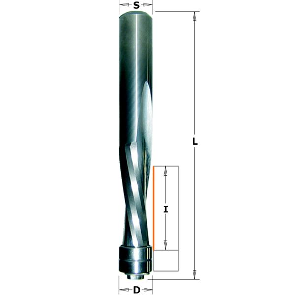 Фото Фреза спиральная монолитная 12,7x42x114 Z=2+2 S=12 RH в интернет-магазине ToolHaus.ru