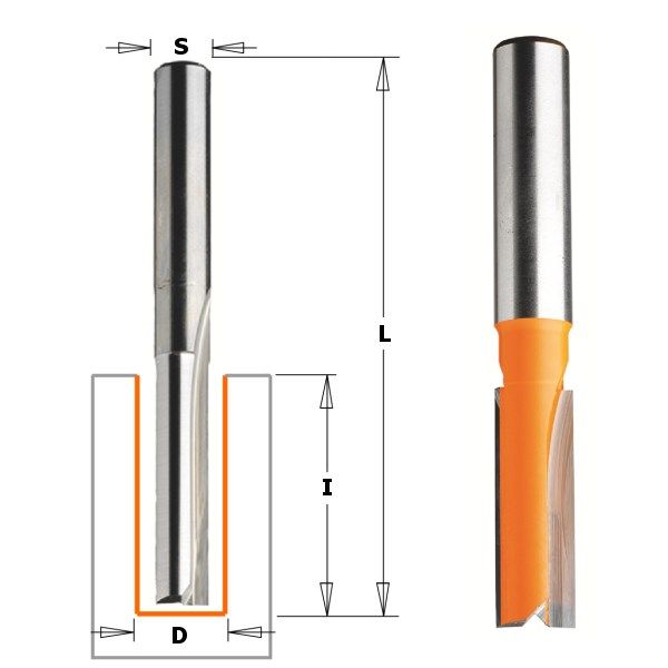 Фото Фреза концевая CMT пазовая D=10,0 I=31,7 S=8,0 L=60,0 в интернет-магазине ToolHaus.ru