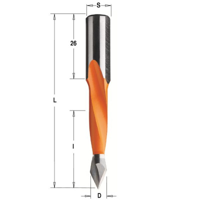 Фото 9x35x70 Z=2 S=10x26 RH Сверло сквозное в интернет-магазине ToolHaus.ru