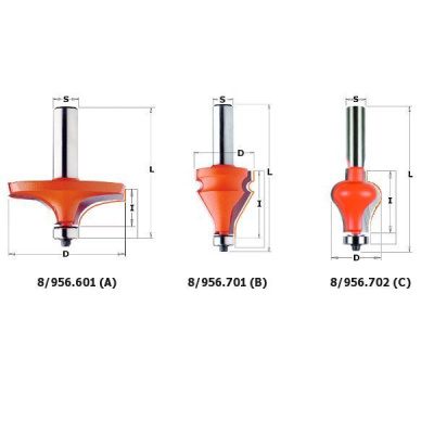 Фото Фреза концевая CMT для перил D=63,5 I=19,0 S=12,0 L=67,9 в интернет-магазине ToolHaus.ru