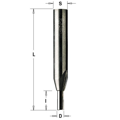 Фото Фреза концевая CMT пазовая D=3,0 I=10,0 S=8,0 L=55,0 в интернет-магазине ToolHaus.ru