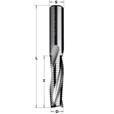 Фото Фреза спиральная монолитная 12x52x100 Z=3R S=12 RH в интернет-магазине ToolHaus.ru