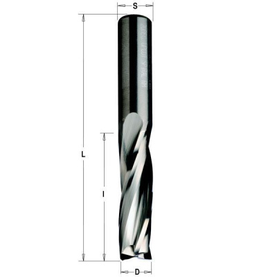 Фото Фреза спиральная монолитная 14x58x110 Z=3 S=14 RH в интернет-магазине ToolHaus.ru
