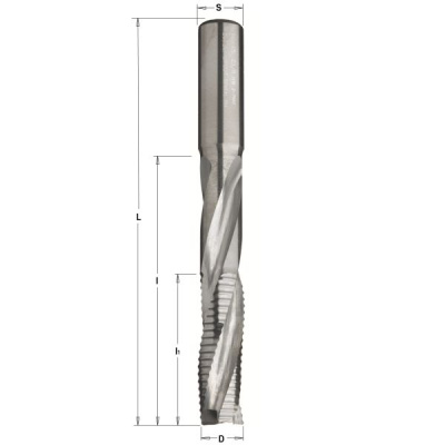 Фото Фреза спиральная монолитная 14x125x170 Z=3R S=14 RH в интернет-магазине ToolHaus.ru