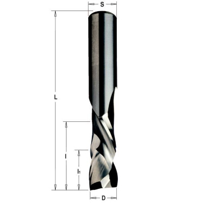 Фото Фреза спиральная монолитная 16x55x110 Z=2+2 S=16 RH в интернет-магазине ToolHaus.ru