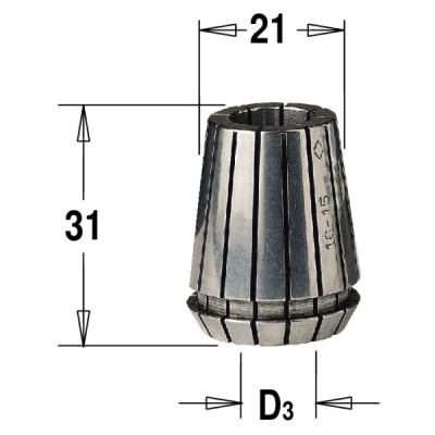 Фото ER25 D=10 цанга высокоточная в интернет-магазине ToolHaus.ru
