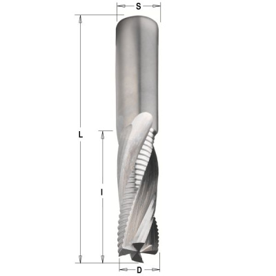 Фото Фреза спиральная монолитная 12x42x90 Z=4 S=12 RH в интернет-магазине ToolHaus.ru